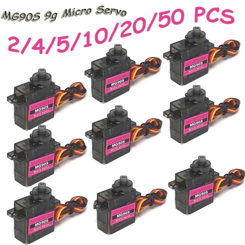 Rc Plane Servo 9G Metal Gear Micro - 2-50Pcs MG90S 9g Micro Servo Metal