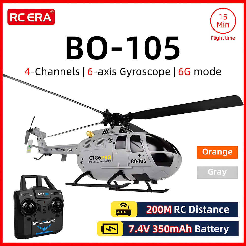 Rc Airplane Flight Controller Gyro - RC ERA BO-105 Helicopter 1:48 Scale