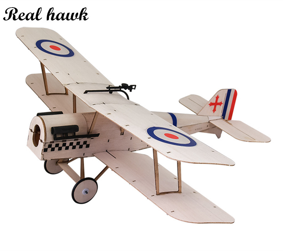 Rc Airplane Balsa Wood Kit Laser Cut - Sopwith-SE5A 378mm Balsa Biplane Laser-Cut RC