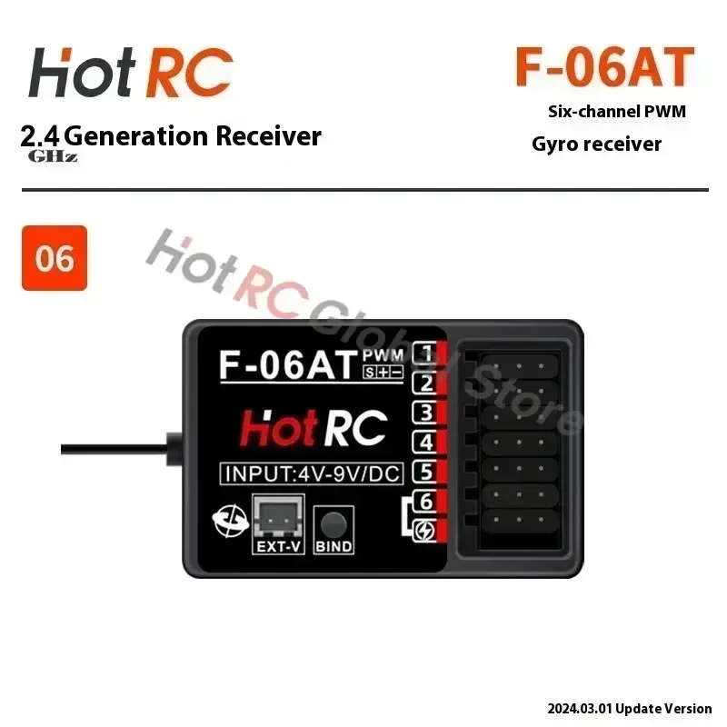 HOTRC 2.4Ghz 4/6/8 Channel F-0 - đánh giá và giá Rc Airplane Flight Controller Gyro