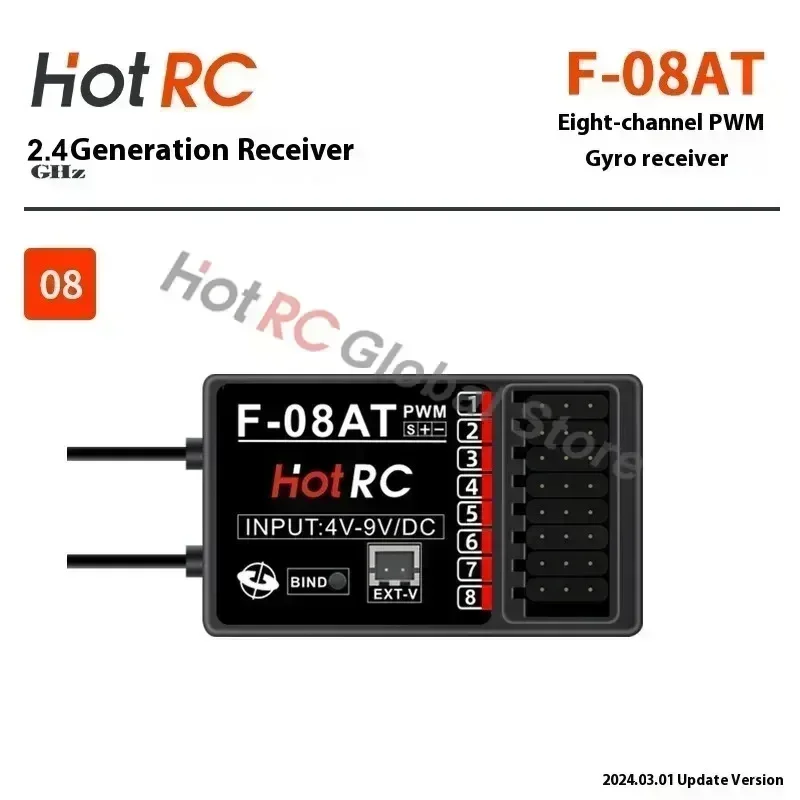 HOTRC 2.4Ghz 4/6/8 Channel F-0 - đánh giá và giá Rc Airplane Flight Controller Gyro