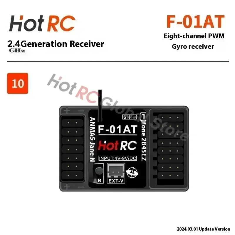 HOTRC 2.4Ghz 4/6/8 Channel F-0 - đánh giá và giá Rc Airplane Flight Controller Gyro