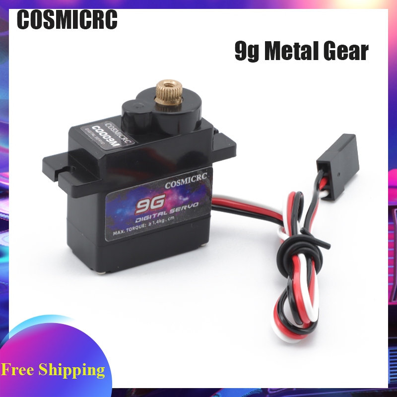 COSMICRC Digital Servo 1/4PCS  - đánh giá và giá Rc Plane Servo 9G Metal Gear Micro