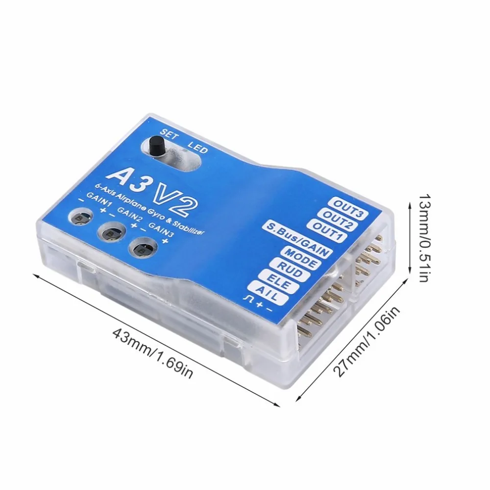 3 Axis Gyro A3 V2 Aeroplane Fl - đánh giá và giá Rc Airplane Flight Controller Gyro
