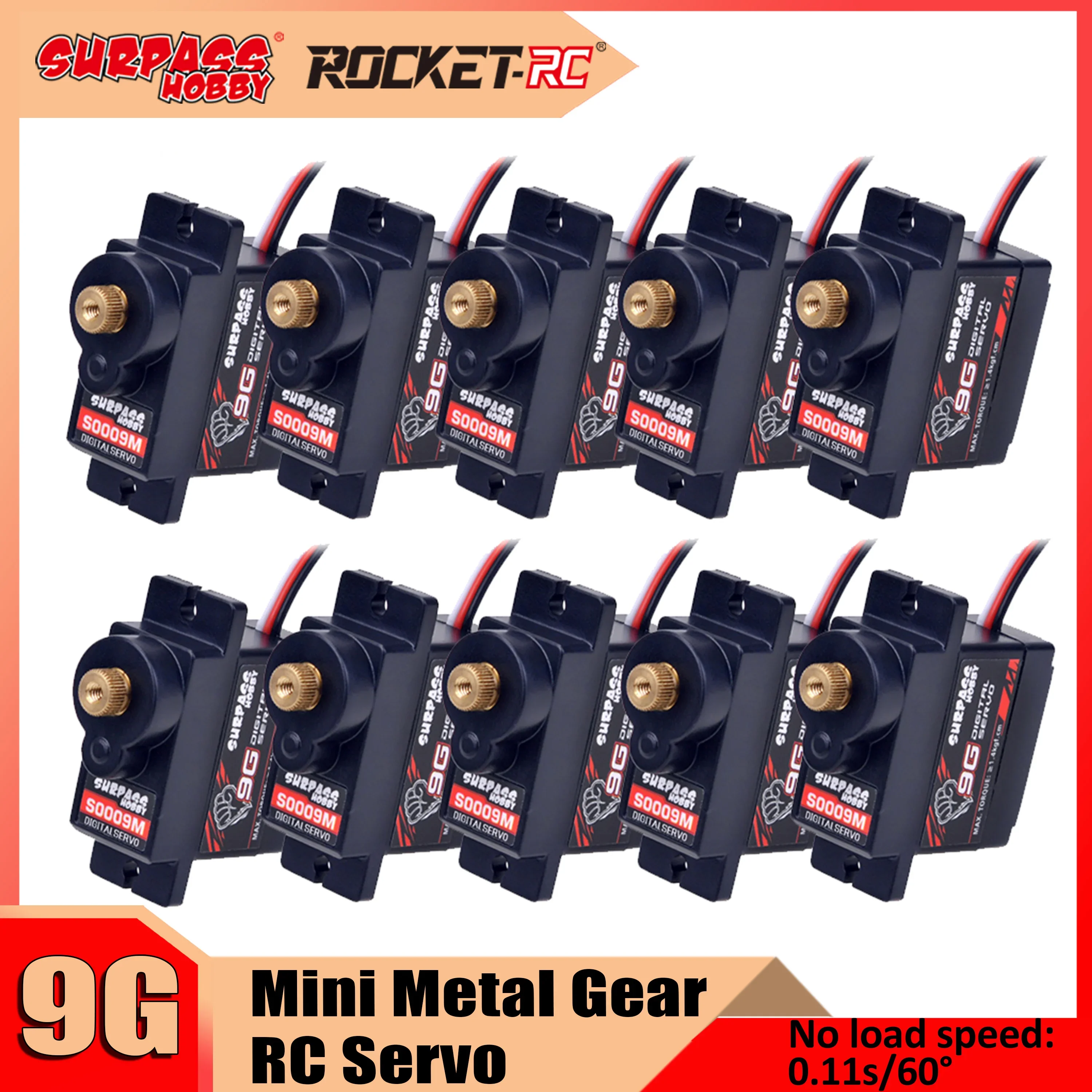 SURPASS HOBBY Digital Servo 1/ - đánh giá và giá Rc Plane Servo 9G Metal Gear Micro