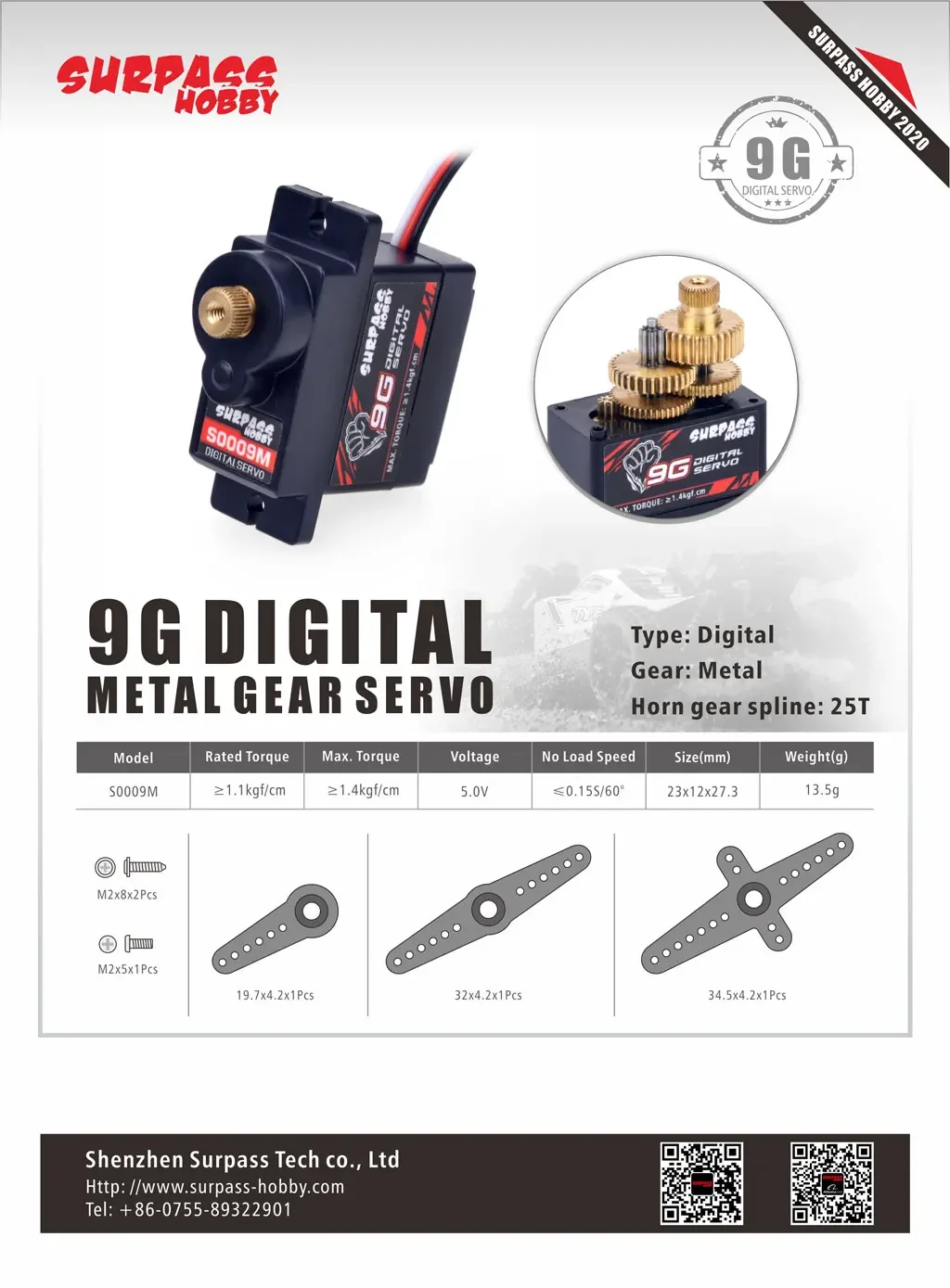 SURPASS HOBBY Digital Servo 1/ - đánh giá và giá Rc Plane Servo 9G Metal Gear Micro