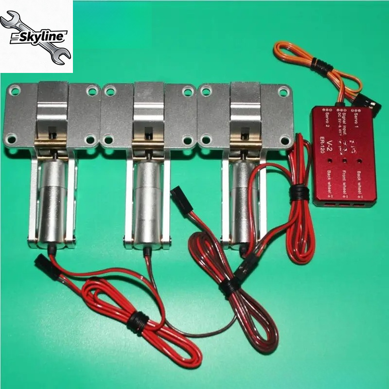 ER120 V1 V2 Alloy Electric Ret - đánh giá và giá Rc Airplane Electric Landing Gear Retract