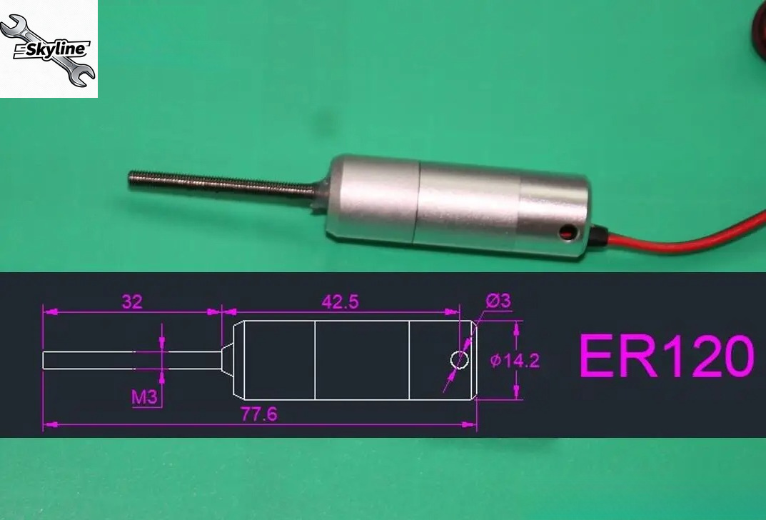 ER120 V1 V2 Alloy Electric Ret - đánh giá và giá Rc Airplane Electric Landing Gear Retract